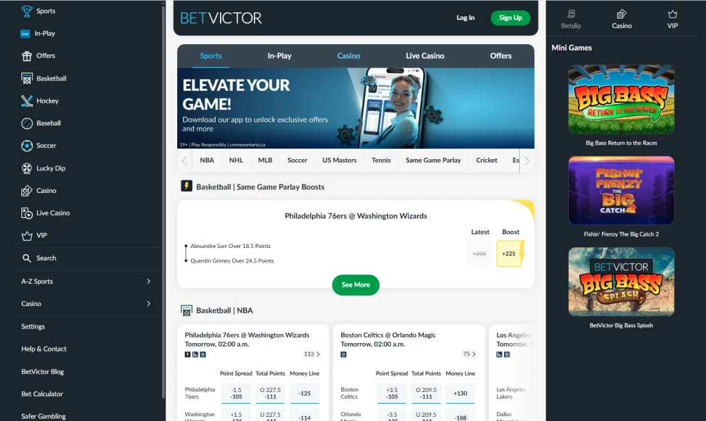 betvictor-sports-overview