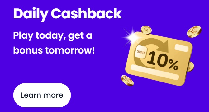 slott casino cashback